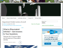 Tablet Screenshot of cricket-freaks.com